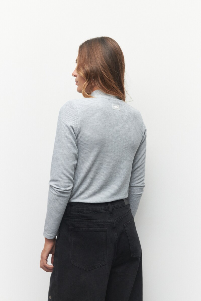 POLERA MARCIA Gris Melange