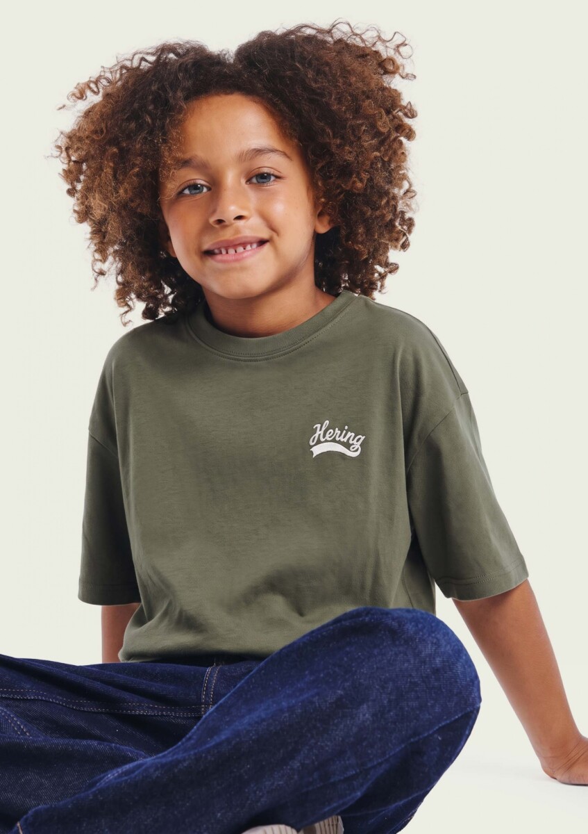 CAMISETA INFANTIL MODELO OVERSIZED CON ESTAMPA - T-SHIRT MM 