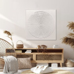 CUADRO CANVAS 80x80cm MARCO PINTURA CIRCULO CUADRO CANVAS 80x80cm MARCO PINTURA CIRCULO