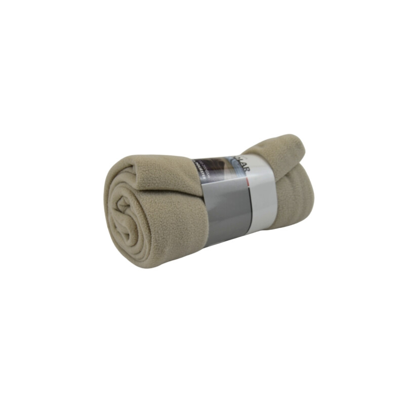 Manta polar 1 plaza 127x152 cm BEIGE
