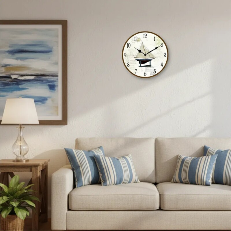 Reloj de pared mdf D28,8x3,5 cm BARCO