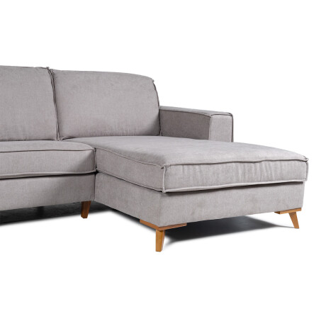 Rinconera Arne - Tela Microfibra - Chaise Derecho Rivera 06 (Ceniza)