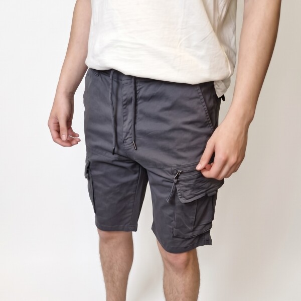 Bermuda Zip Cargo Grey