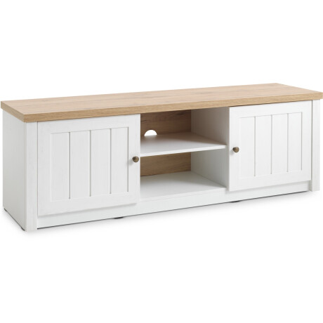 Mueble Tv Markskel Blanco/Roble