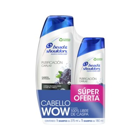 PACK HEAD&SHOULDERS PURIFICACIÓN CAPILAR SHAMPOO 375ml + ACONDICIONADOR 180ml PACK HEAD&SHOULDERS PURIFICACIÓN CAPILAR SHAMPOO 375ml + ACONDICIONADOR 180ml