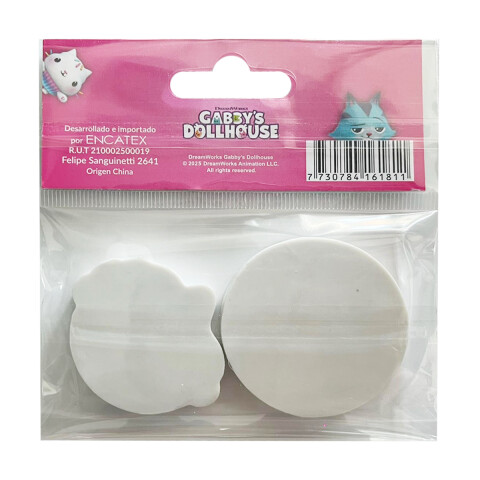 Pack x 2 Goma de Borrar La Casa De Gabby 4 cm U