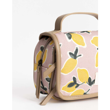 Portacosméticos Con Solapa Estampado Flores