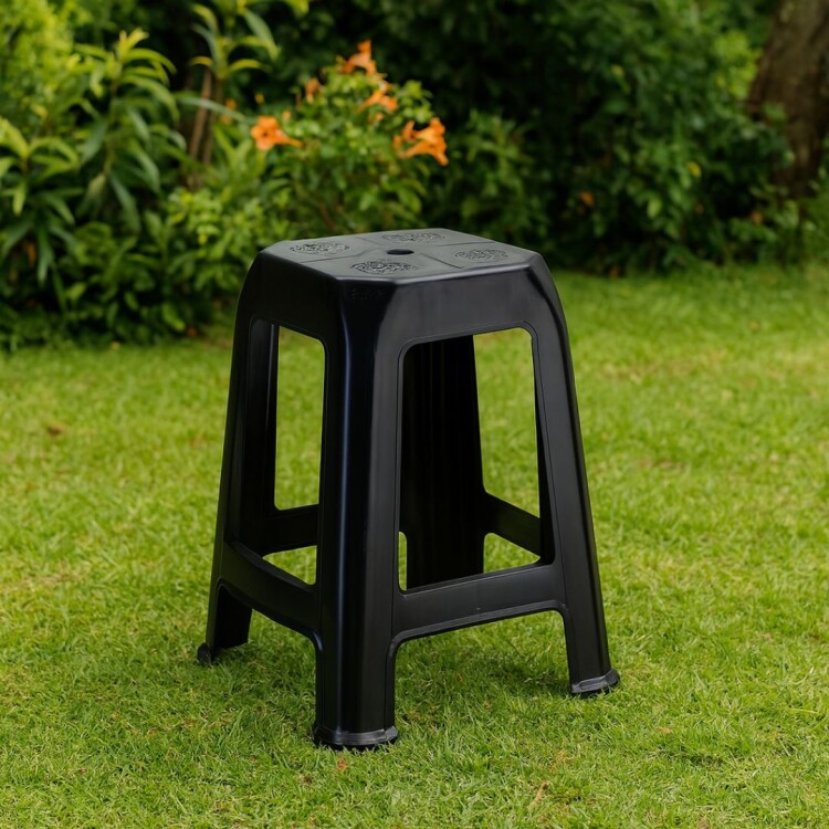 BANQUETA PLASTICO NEGRO 45CM BANQUETA PLASTICO NEGRO 45CM