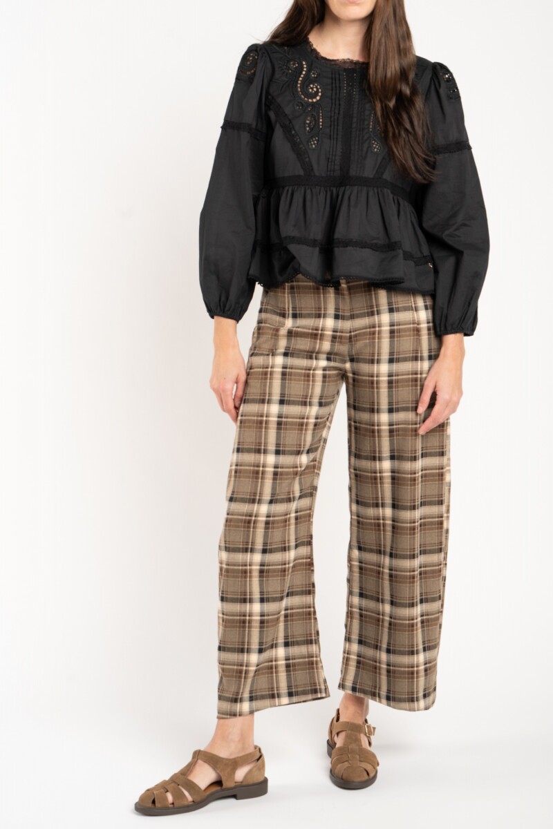 Pantalón Escocés Oliva