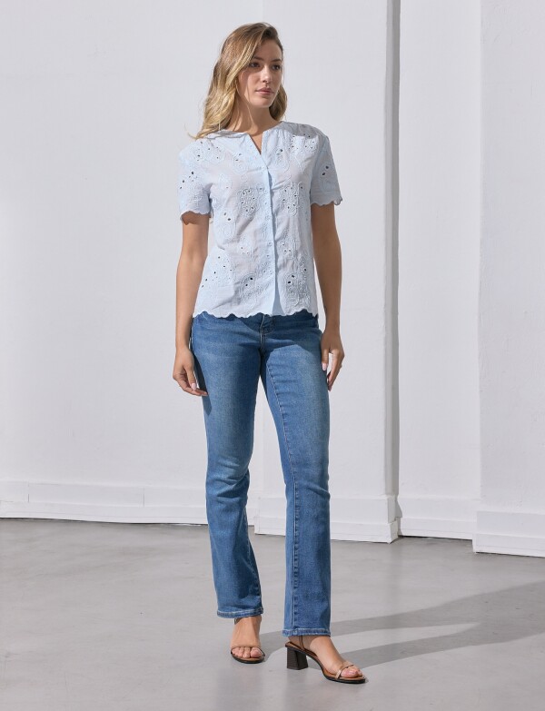 Blusa Broderie CELESTE