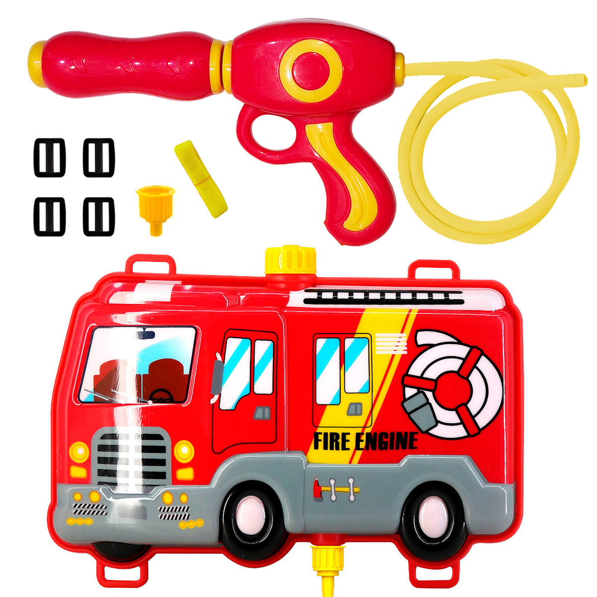 Pistola Juguete De Agua Con Mochila Infantil Verano - Bombero 