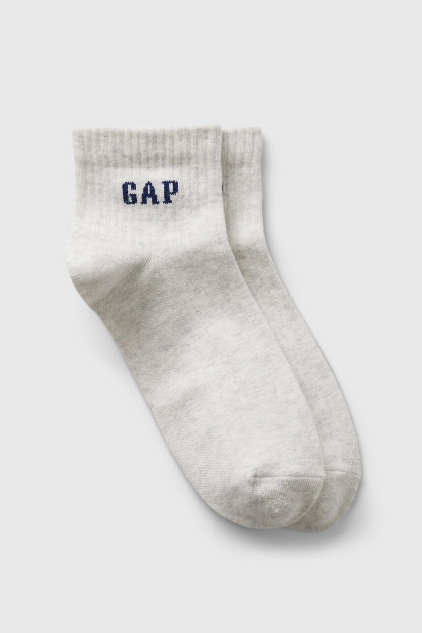 Medias Cortas Logo Mujer Pale Grey Heather Bc01