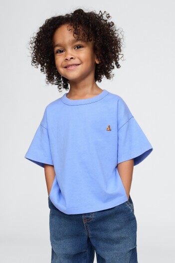 Remera Washed Toddler Niño Shirting Blue