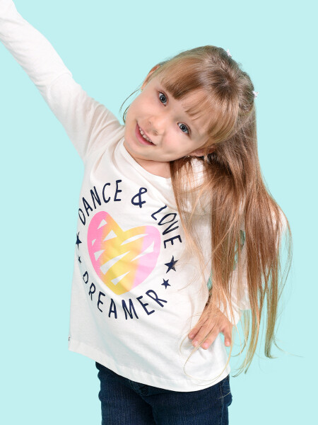 REMERA DANCE & LOVE BLANCO