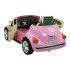 Auto Eléctrico Fusca Escarabajo A Batería Bje1818 ROSA