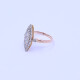 Anillo oro 18k antiguo marquiz con diamantes. Anillo oro 18k antiguo marquiz con diamantes.