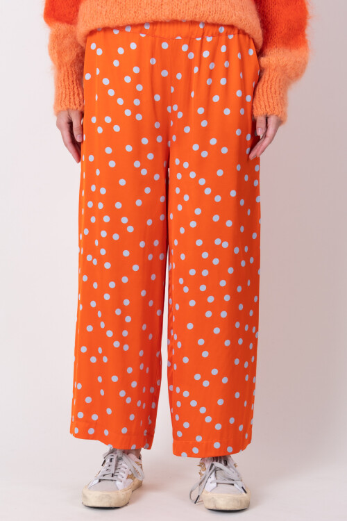 Pantalón Dots seda Naranja