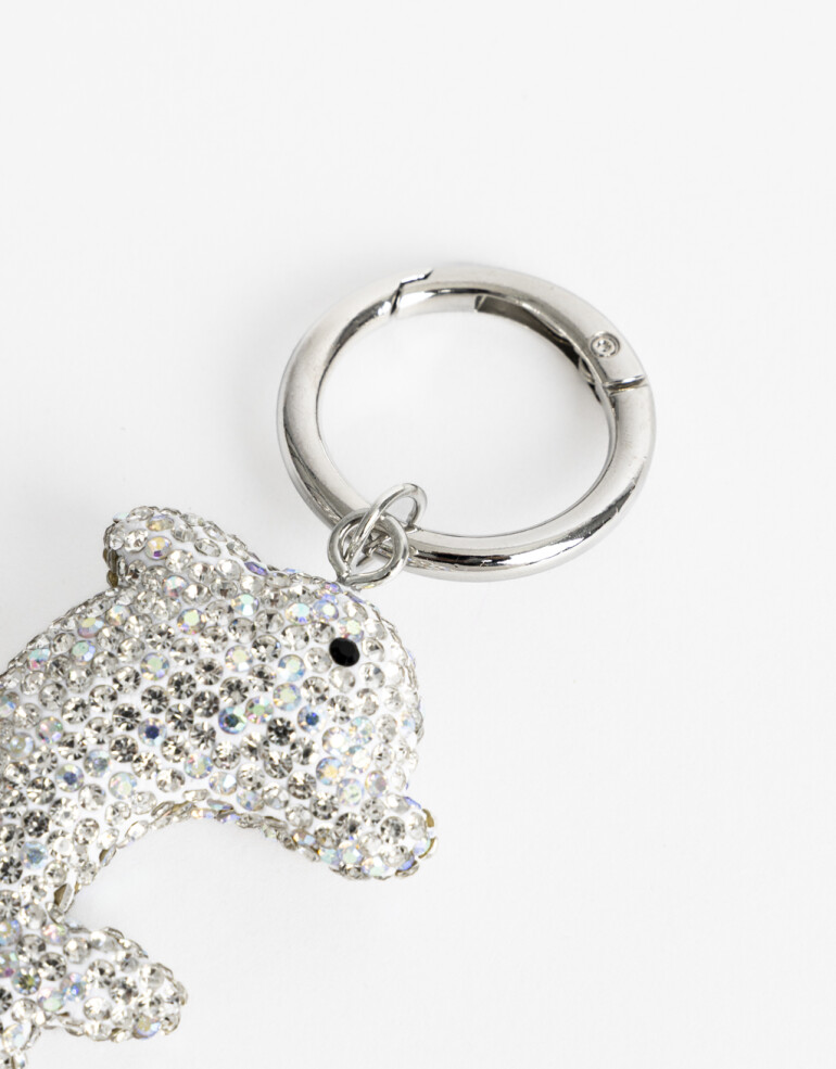 Llavero Strass Llavero Strass Delfin - Plateado