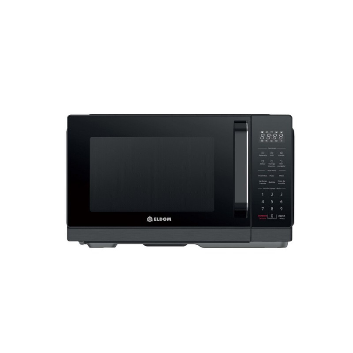 HORNO MICROONDAS ELDOM 25 Lts. DIGITAL NEGRO CON GRILL 