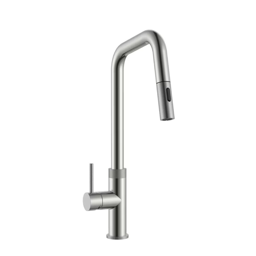 Grifería de Cocina Monocomando de mesada Virtus Extensible Gris Satinado Grifería De Cocina Monocomando De Mesada Virtus Extensible Gris Satinado