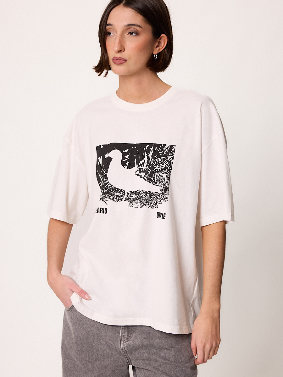 T-SHIRT M/C GAVIOTA DIXIE Blanco