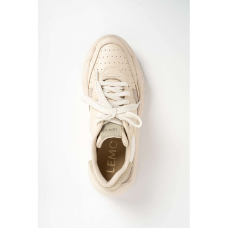 Zapatilla Cuero Combinada Nacar