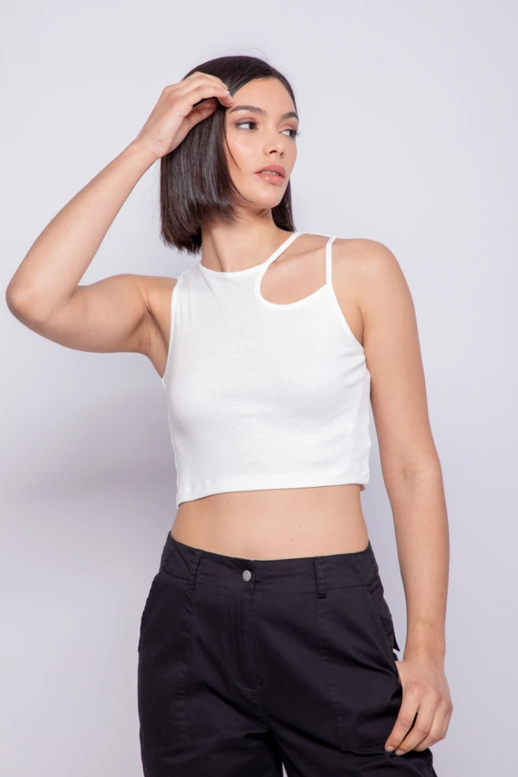 TOP MITRANI Blanco