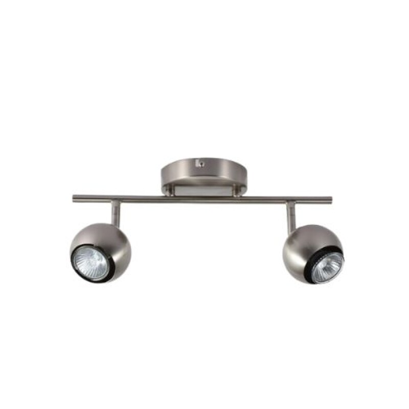 LUMINARIA DE ADOSAR GINA X2 Luminaria de Adosar Gina Doble Orientable Plateado