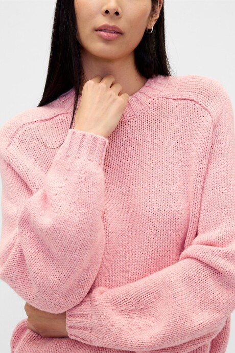 Buzo Relaxed Algodón Mujer Blush Pink