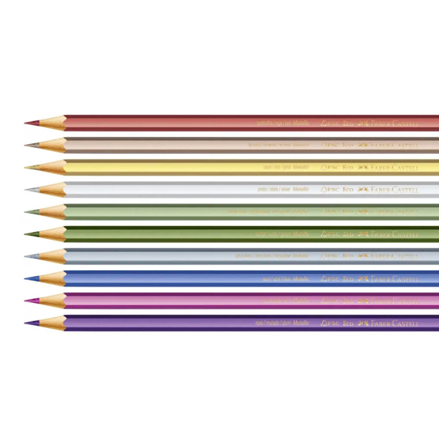 Lápices Colores Faber Castell Pastel Neón Metalizados - Metalico x10 — El  Rey del entretenimiento
