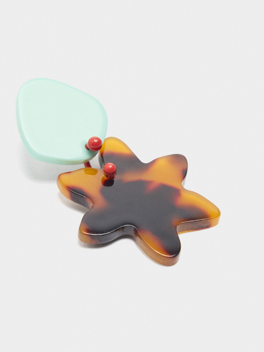Pendientes De Estrella Efecto Carey multicolor