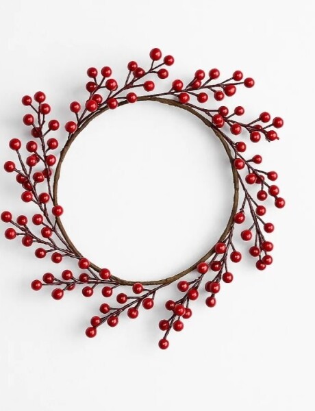 CORONA NAVIDEÑA BERRIES 12 RAMAS 30 CM. CORONA NAVIDEÑA BERRIES 12 RAMAS 30 CM.