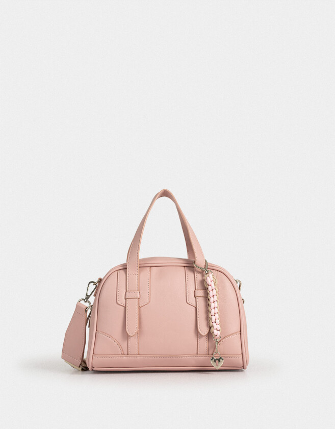 Bowling Cartera Bowling Con Charm - Rosa Viejo