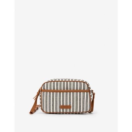 Bandolera Estampada Con Bolsillo Combinacion Bicolor