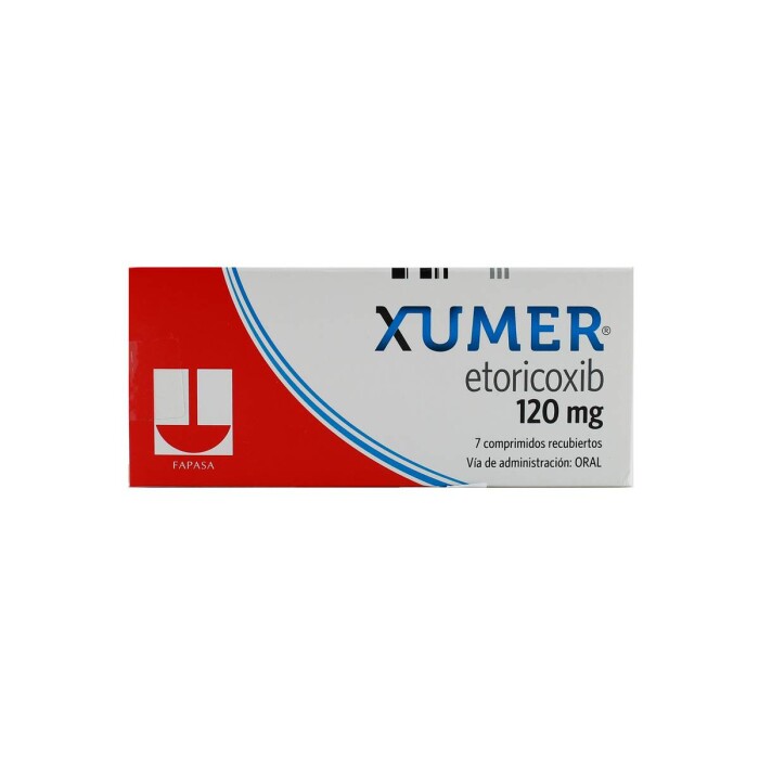 XUMER 120 MG. CJ X 7 COMP. REC. única