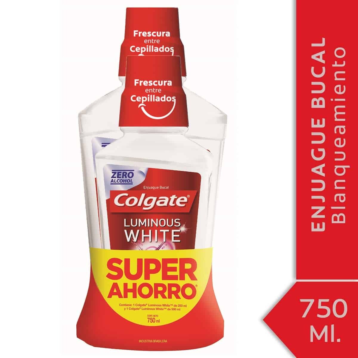 Colgate Enjuague Luminous White + 250 ml 500 ml 