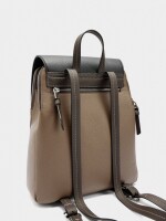 Mochila Color Block Con Solapa negro