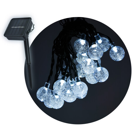 LUCES LED SOLAR X20 BLANCA - AMARILLA - MULTICOLOR PARA JARDIN FORMA BOMBITA 24841 LUCES LED SOLAR X20 BLANCA - AMARILLA - MULTICOLOR PARA JARDIN FORMA BOMBITA 24841