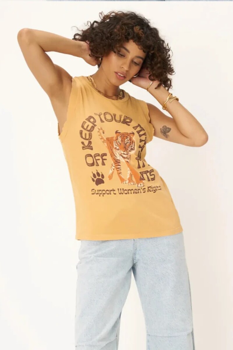 REMERA NO MITTS Mostaza