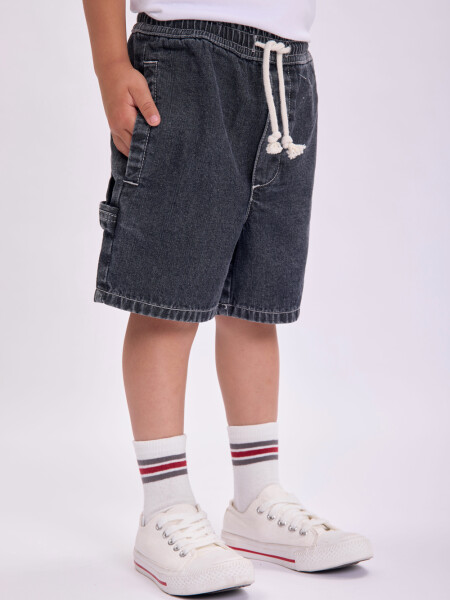 Short jean Gris Oscuro
