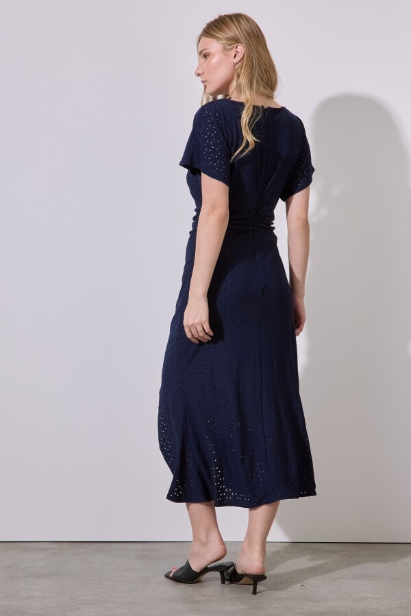 Vestido Maxi Broderie AZUL