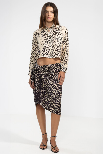 LARA SHIRT Feline Cream