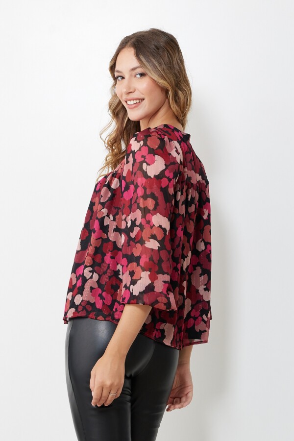 Blusa Lurex BORDEAUX/MULTI