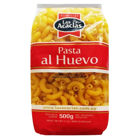 FIDEOS LAS ACACIAS AL HUEVO CODITO DE 500 GRS FIDEOS LAS ACACIAS AL HUEVO CODITO DE 500 GRS