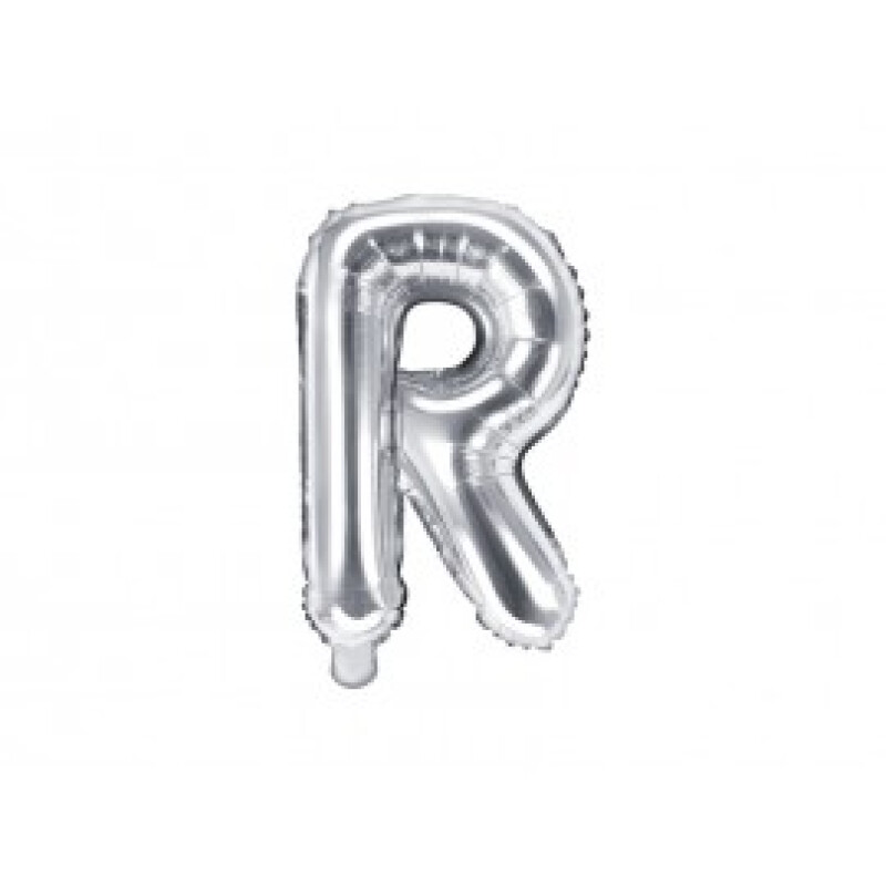 Letra Inflable Plateada R