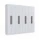 Ropero Placard 8 Puertas 4 cajones Dormitorio - Blanco