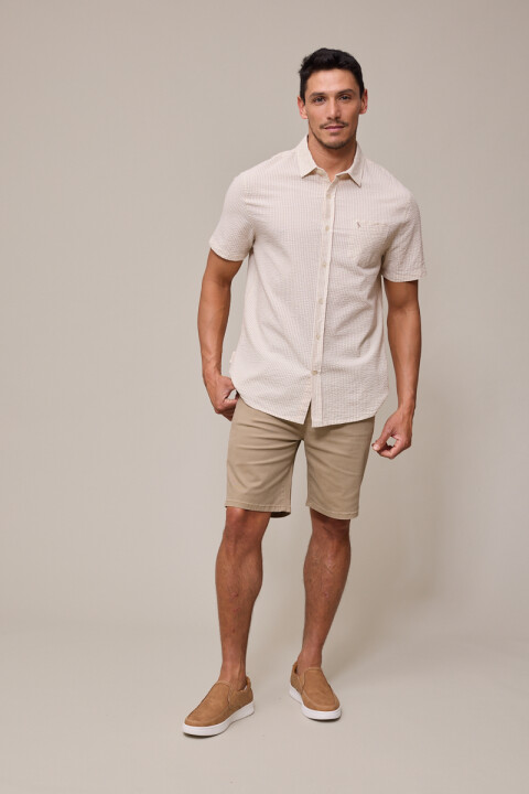 CAMISA M/C ESTURA POLANCO Beige