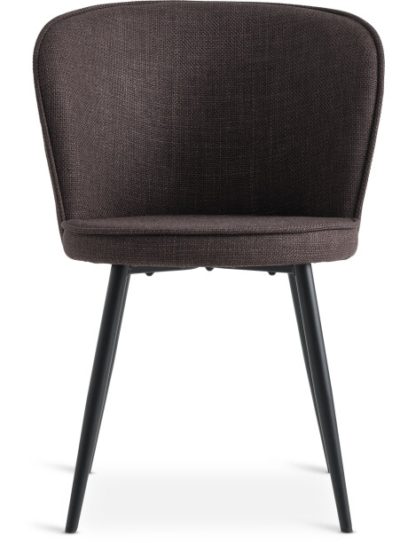 Silla de comedor RISSKOV tela marrón osc/negro Silla de comedor RISSKOV tela marrón osc/negro