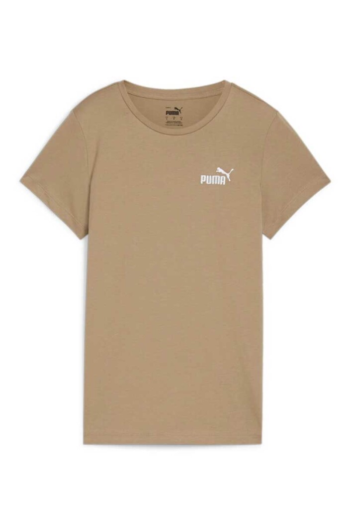 REMERA MUJER PUMA ESS+ EMBROLDERY TEE Beige
