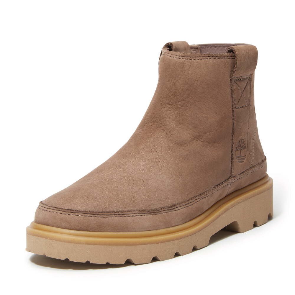 Botas Mid Pull On Mujer Taupe Nubuck